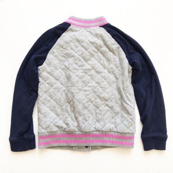 Gapkids quilt stitched varsity jacket VGUC L(10Y) - Picture 4 of 4